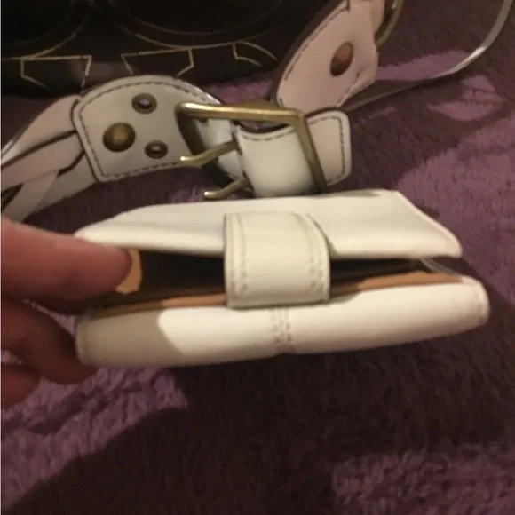 Vintage EUC White Leather Soho Pleated Leather Coach Bifold Wallet - Picture 15 of 16